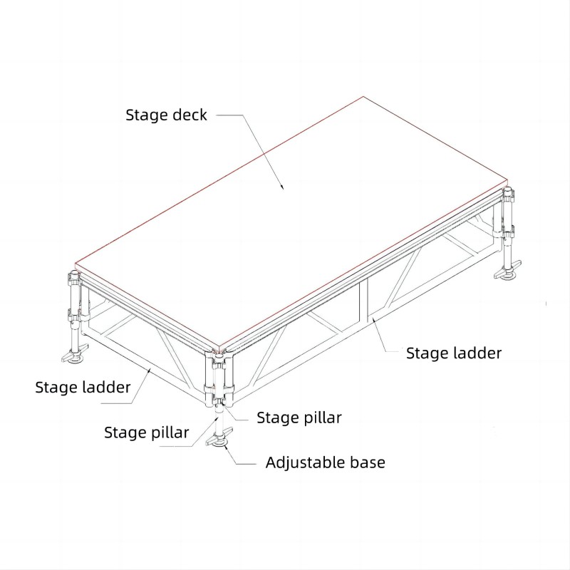 Concert Stage Podium Outdoor