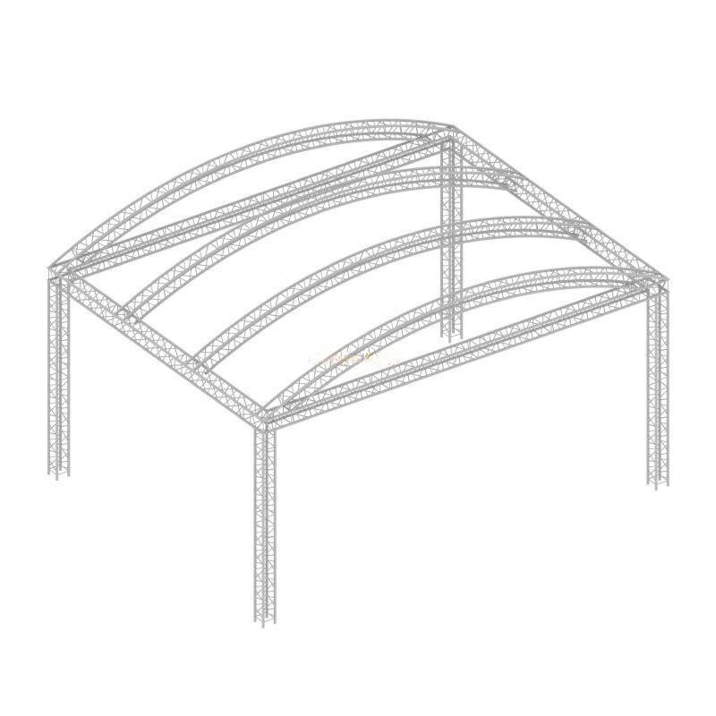 Curved Roof Truss for Music