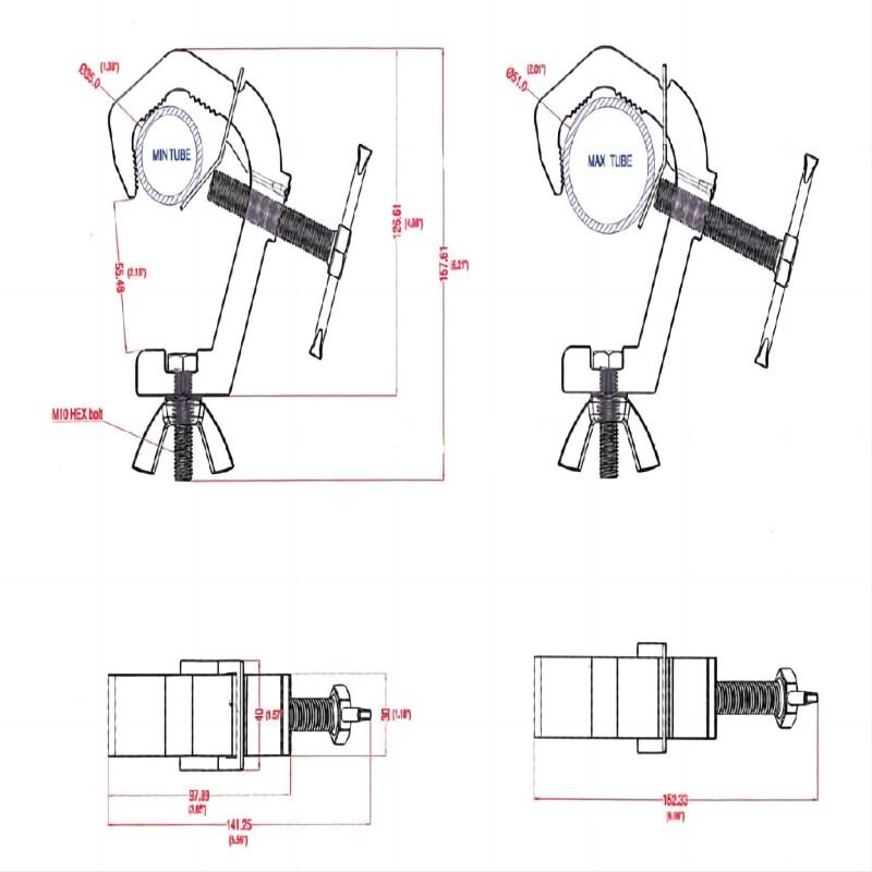 Concert Lighting Clamps