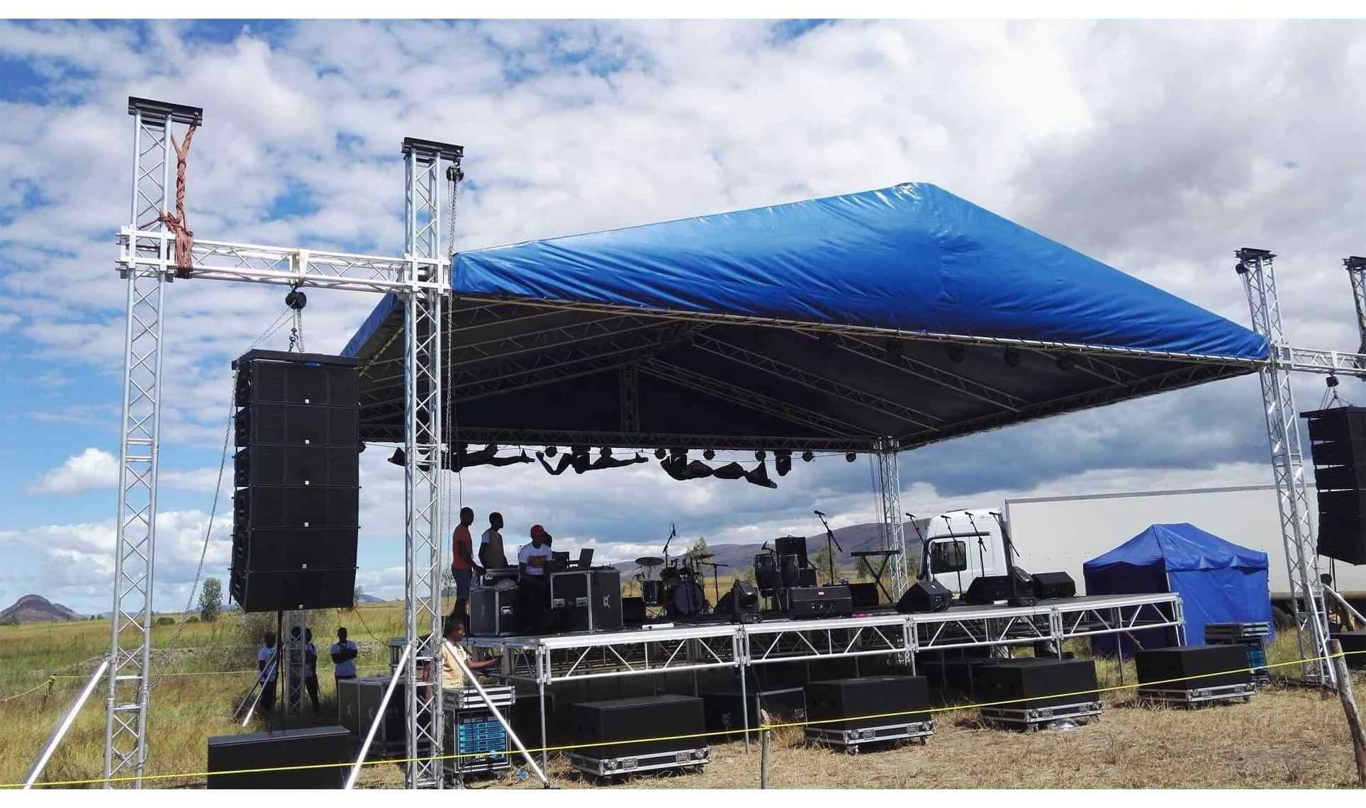 african concert stage