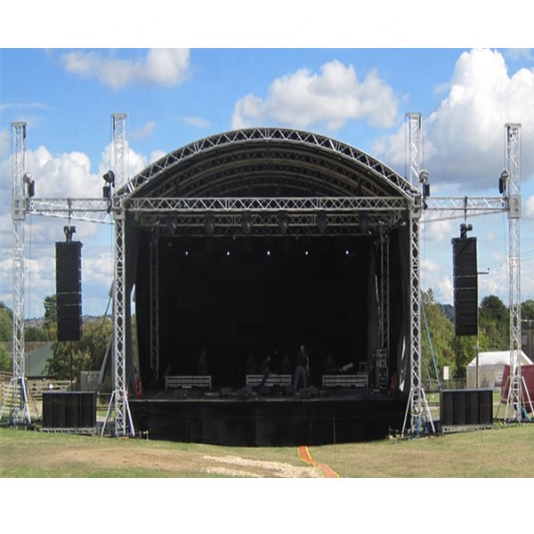 curve roof truss stage