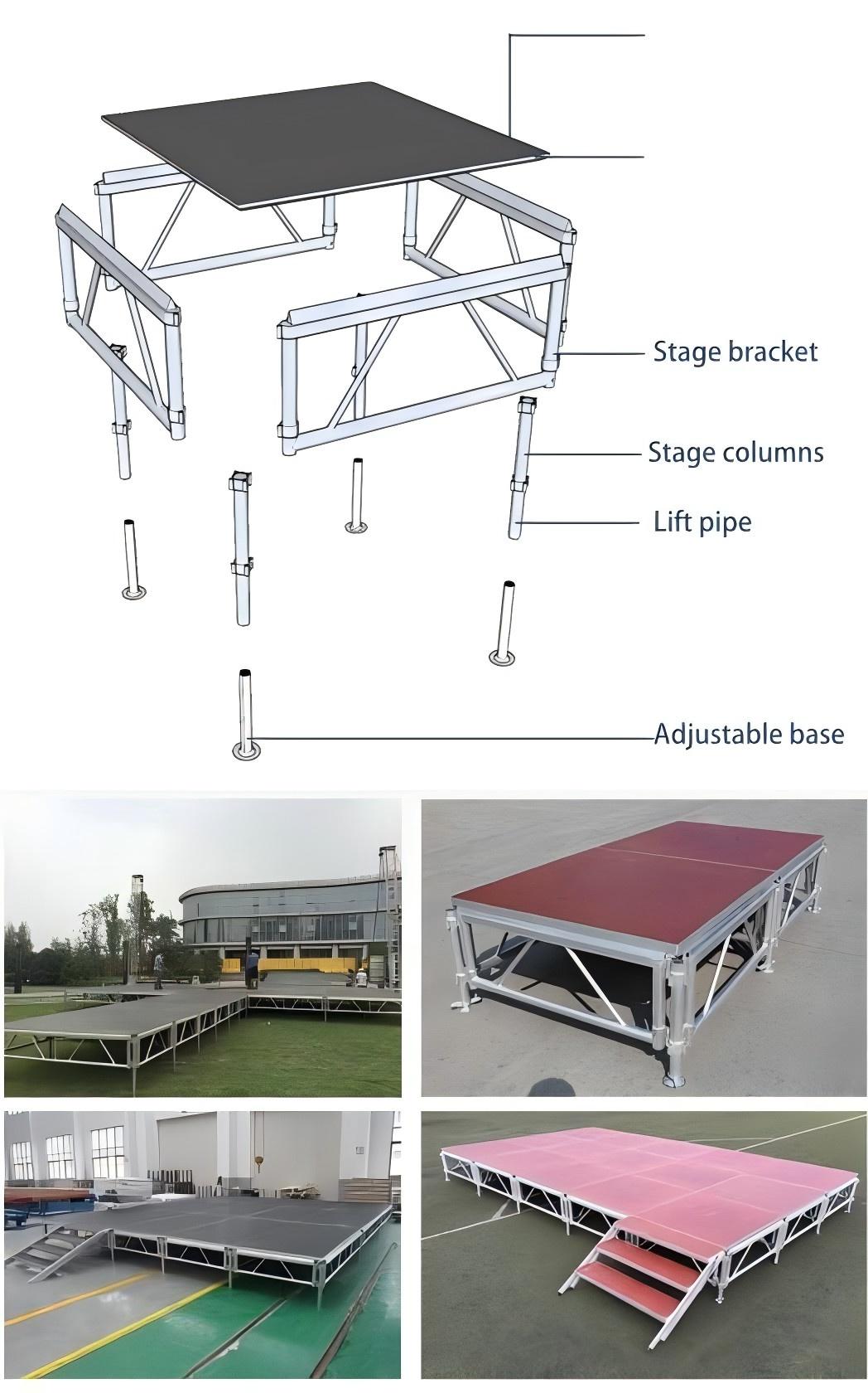 modular stage details