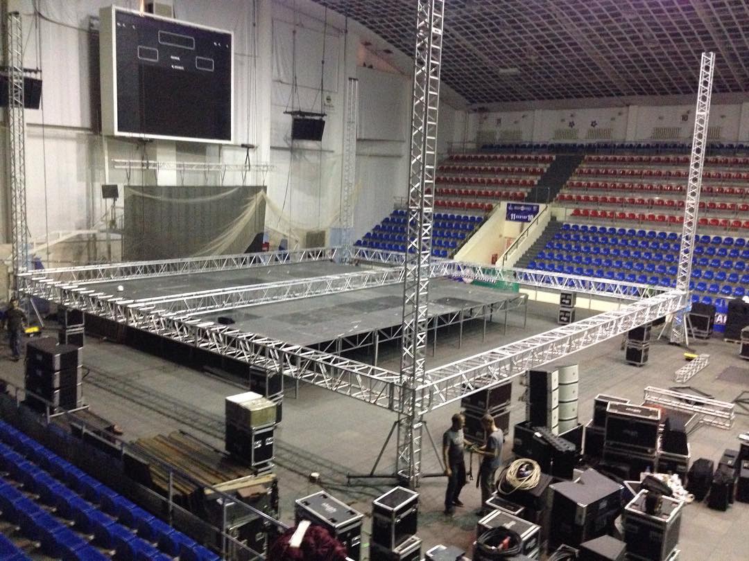 stage truss system design lighting flat truss