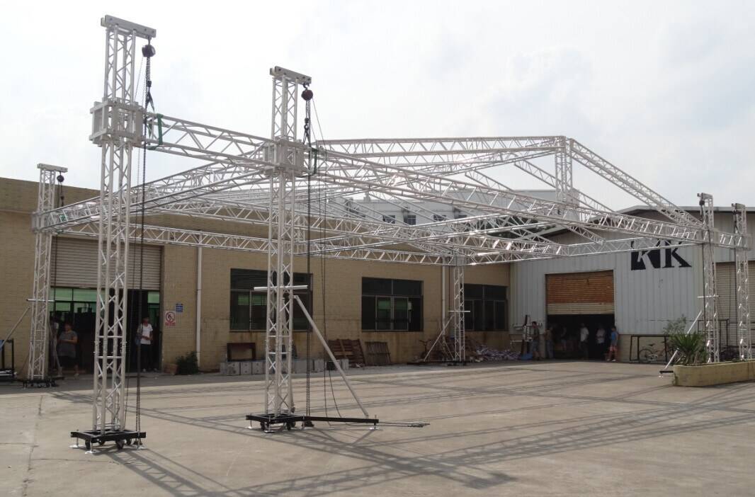 stage truss display system lights event truss