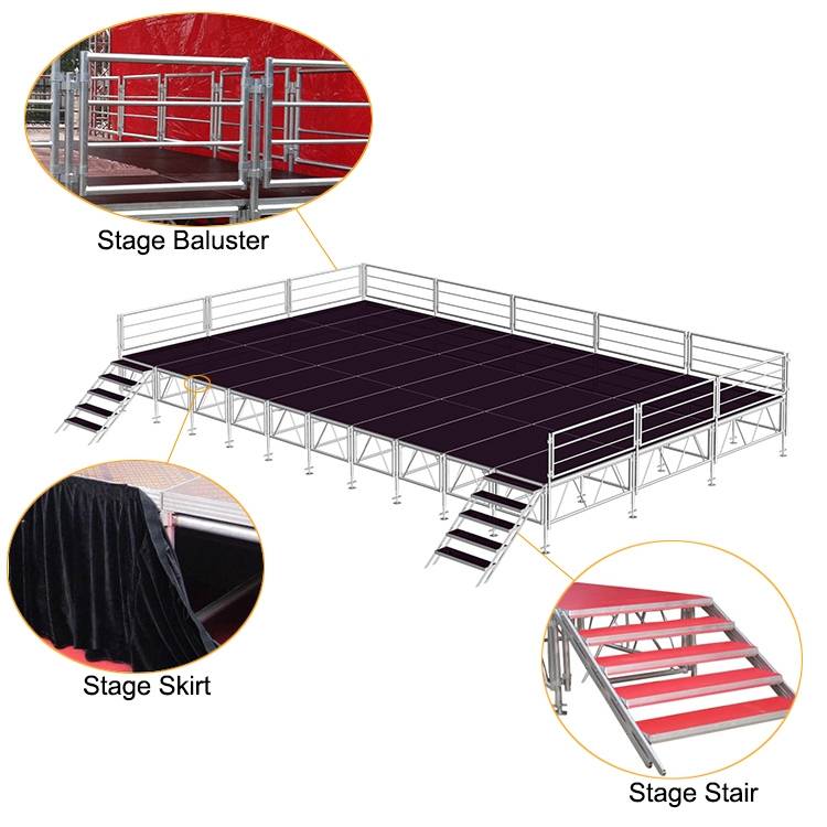 supply portable platform truss stage for event