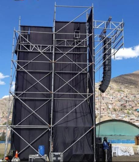 layher truss speaker tower