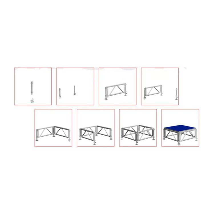 how to install aluminum stage