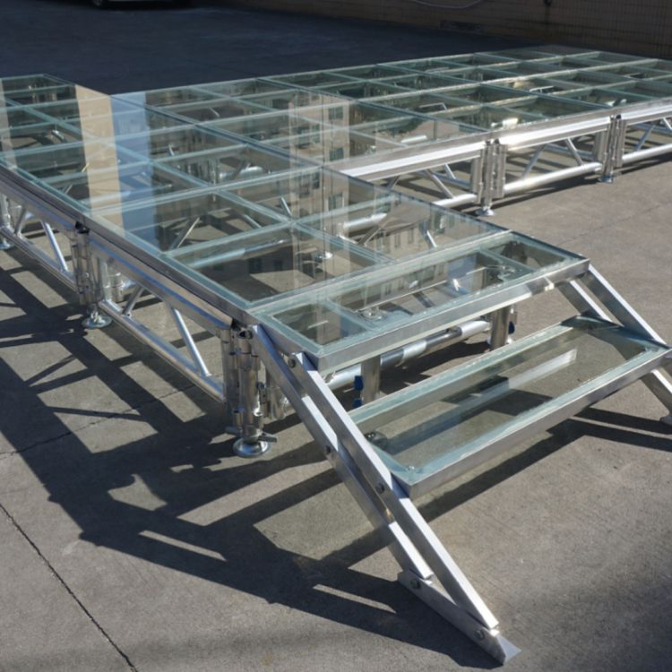 assemble glass stage