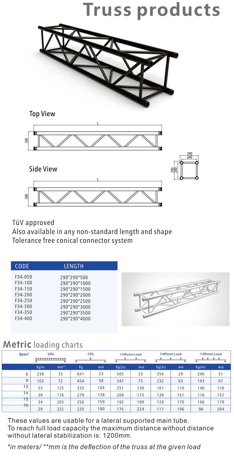 stage truss 290mm