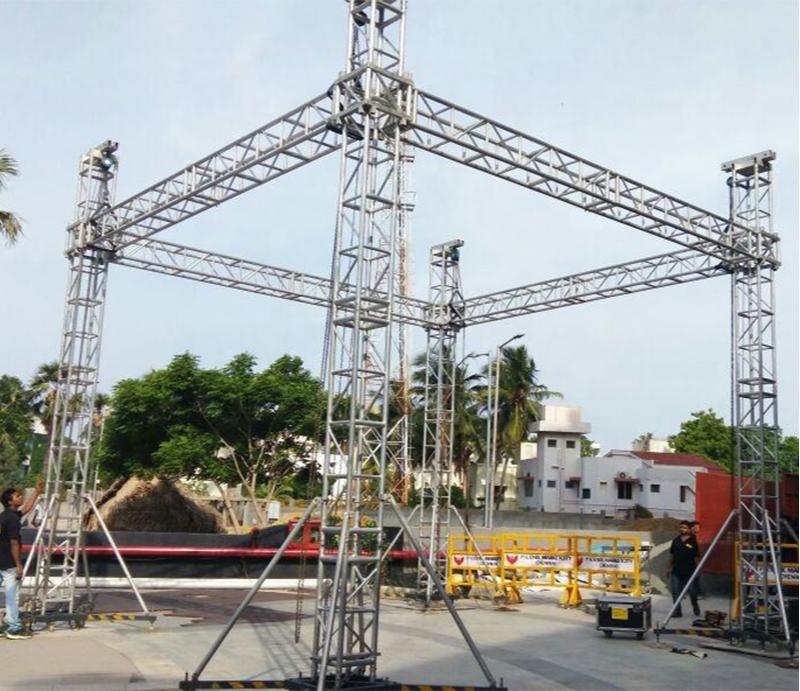 roof truss with Stage Platform 